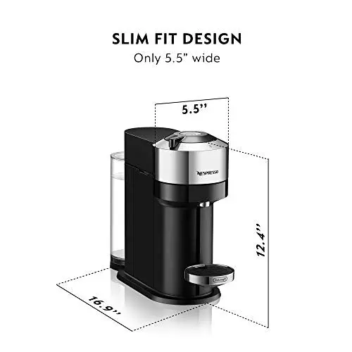 Nespresso Vertuo Next Coffee and Espresso Maker by De'Longhi, White