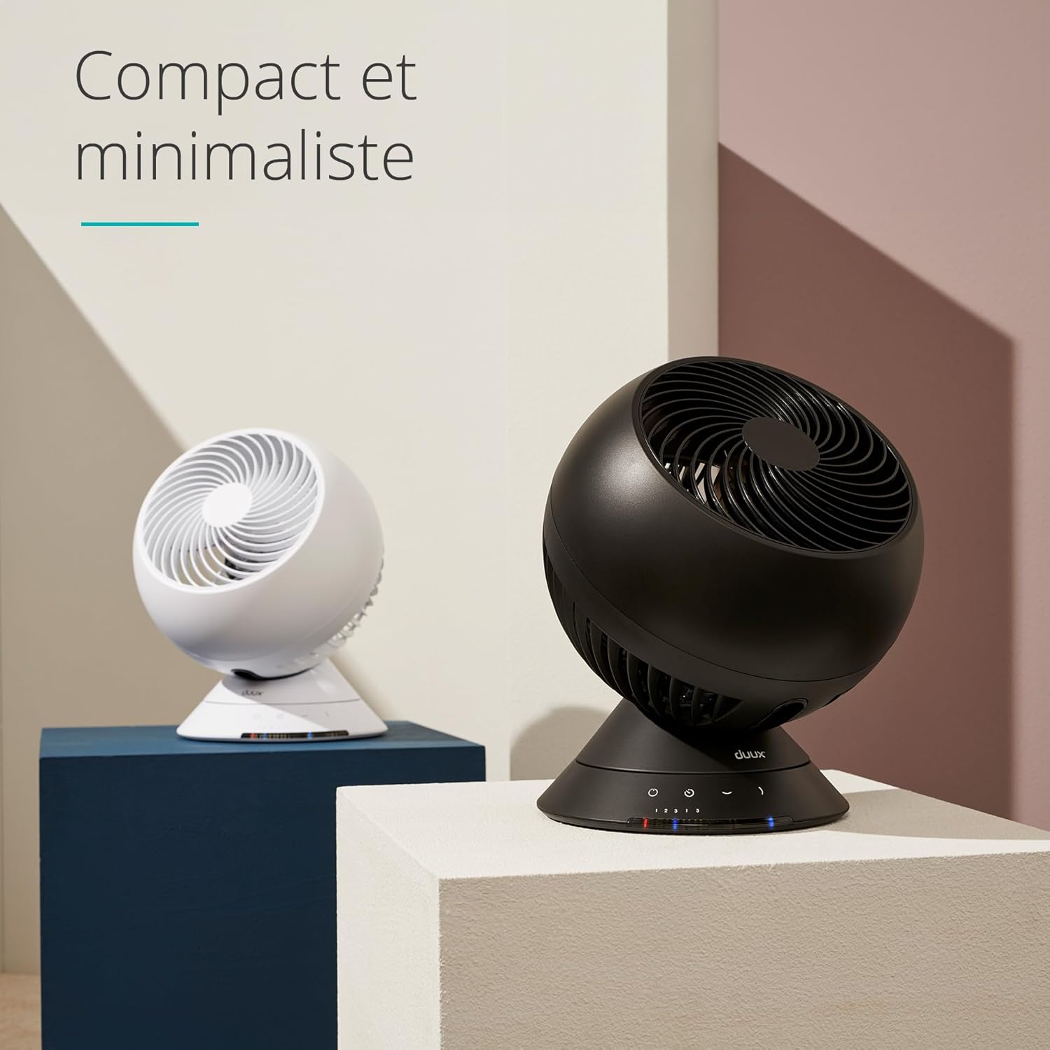 Duux whisper Flex Ultimate Blanc - Ventilateur sur pied - Ventilateur silencieux sur pied avec mode nuit et minuterie - Contrôle télécommande et smartphone - Batterie incluse