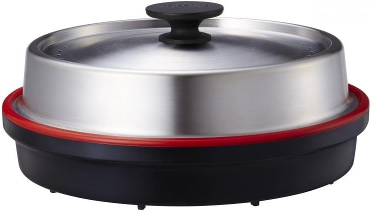 Panasonic Four à micro-ondes NN-GD38HSGTG avec grill (1000 W, cuiseur à vapeur, four à micro-ondes combiné, plaque à pizza, 23 litres) en acier inoxydable noir