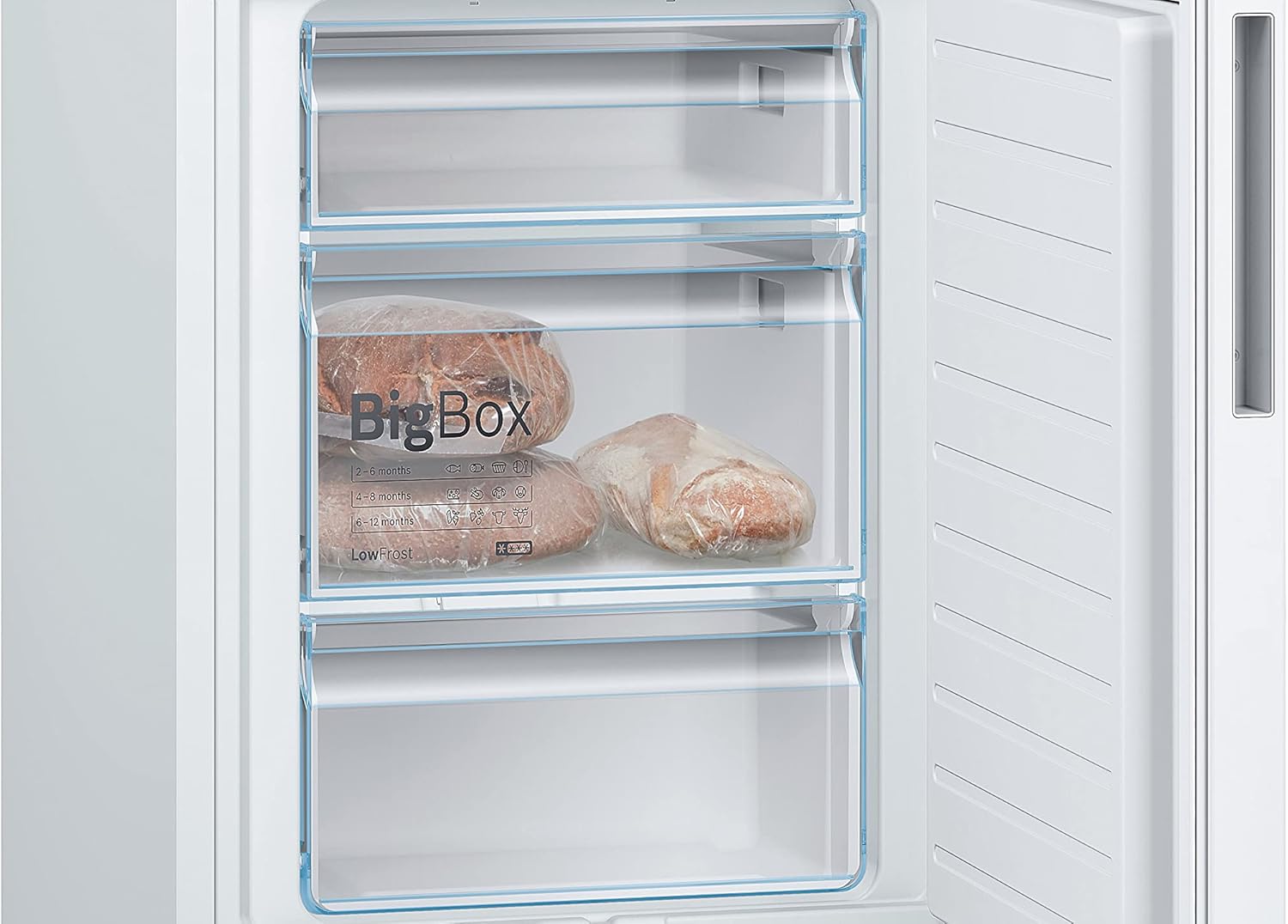 Bosch KGE39ALCA- Série 6, Réfrigérateur combiné pose-libre, 201 x 60 cm, Inox
