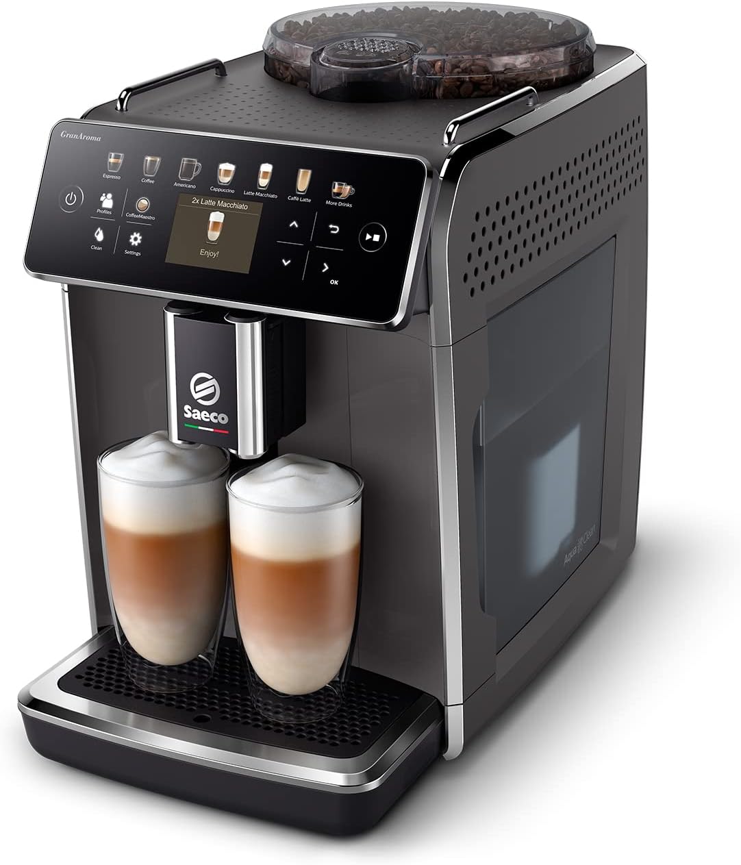 Saeco SM6580/10 Machine Espresso automatique - Noir brillant