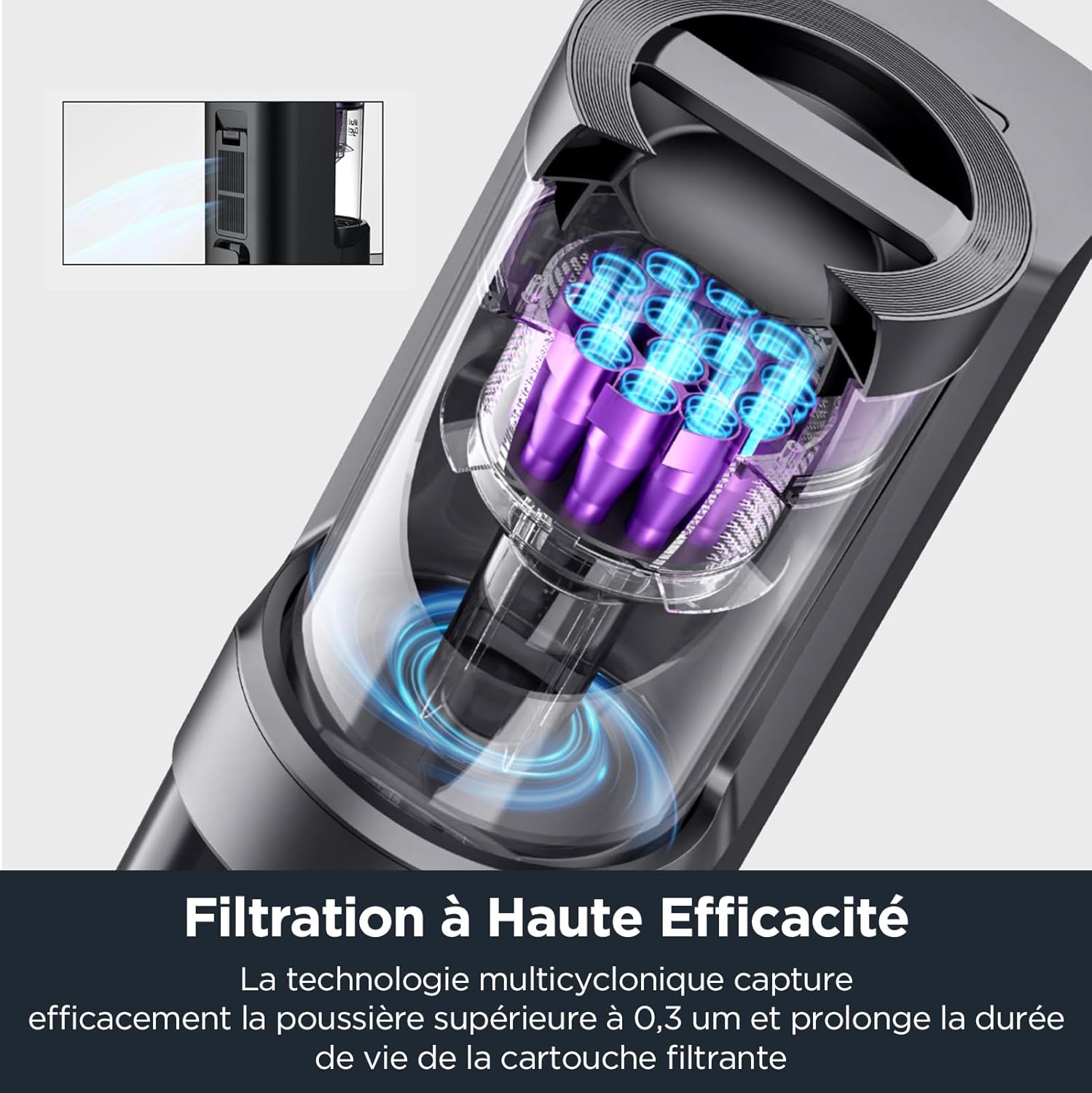 Eureka E20 Plus Aspirateur Robot de 8000 Pa avec Station de Vidange Automatique sans Sac, Robot Aspirateur Laveur Anti Enchevêtrement, Évitement d'Obstacles 3D, Autonomie de 180 Minutes, DuoDetect AI