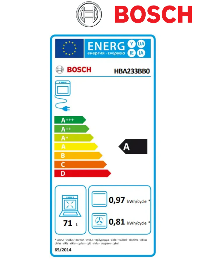 Bosch HBA233BBO