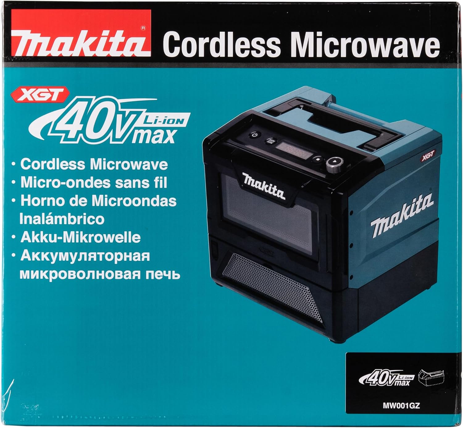Four micro-ondes 500W XGT 40V (solo) - MAKITA MW001GZ
