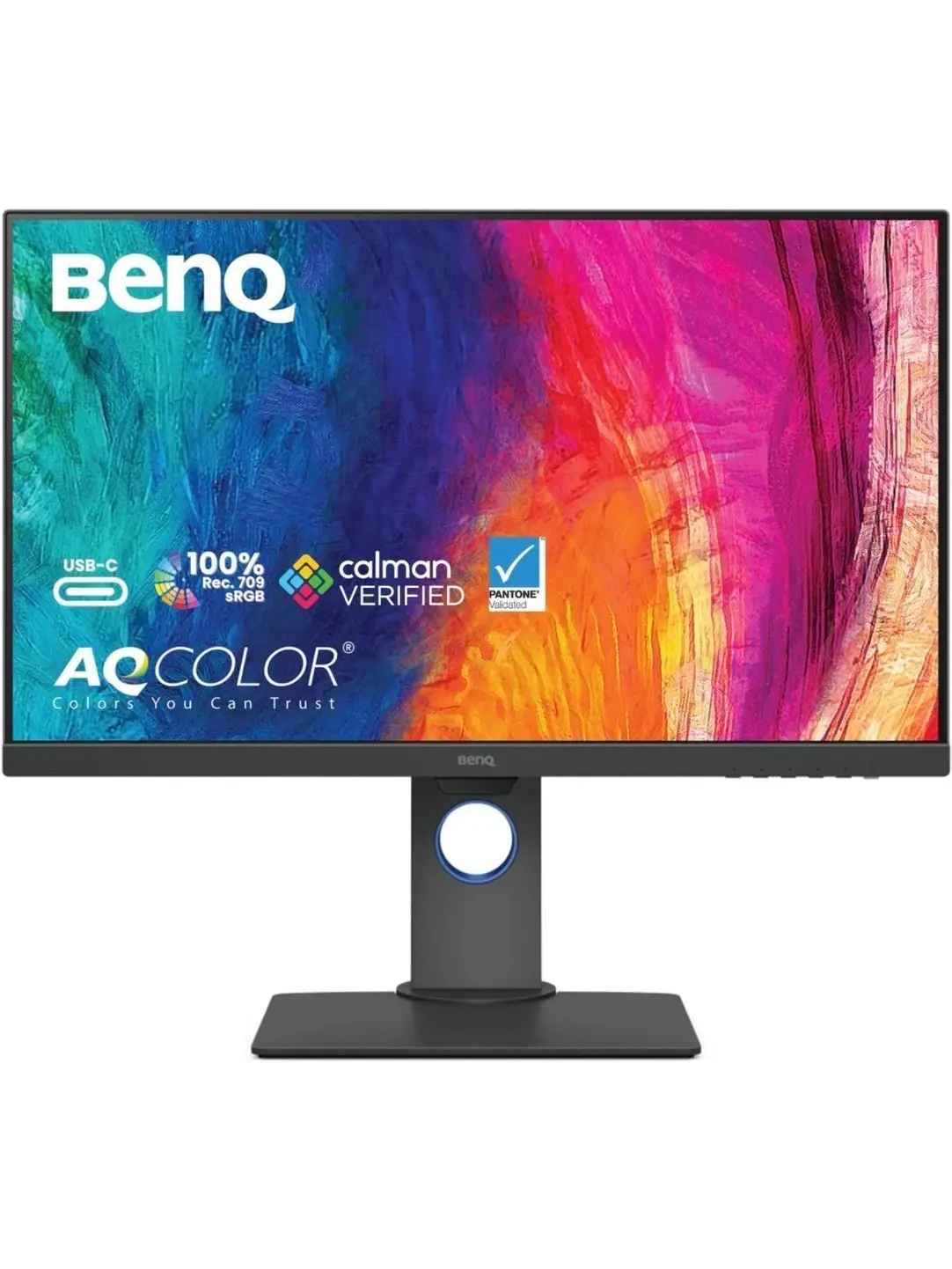 BenQ PD2705Q Mac-Ready Monitor 27” QHD 1440p | 100% Rec.709 & sRGB | IPS | DeltaE ≤3 | Calibration Report | ICC Sync | AQCOLOR | Pantone | Ergonomic | DisplayPort | USB-C(65W) | USB Hub | Daisy Chain