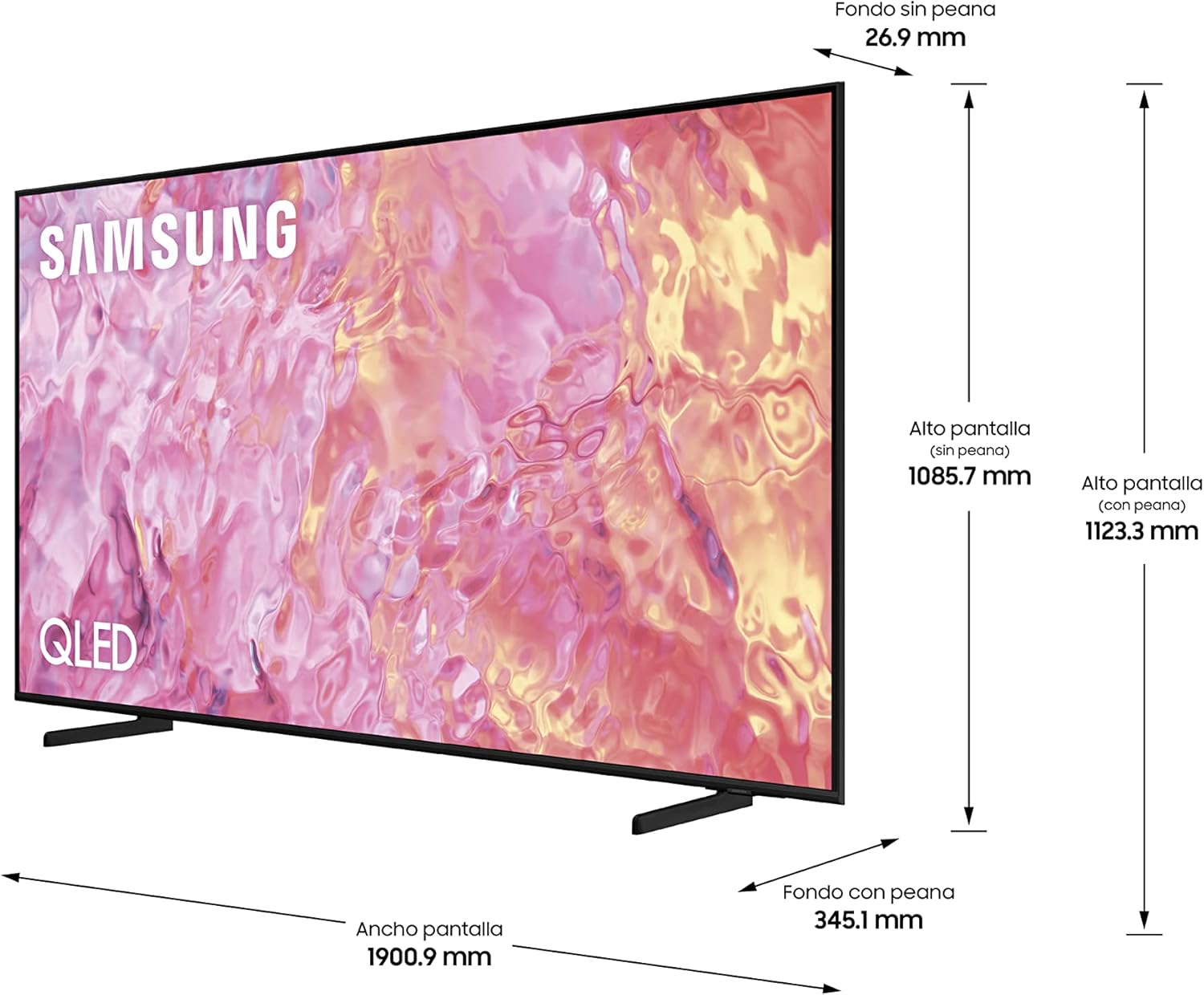 Samsung Téléviseur TQ85Q60D 85 (85 Pouces) QLED 4K Smart TV 2024