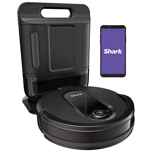 Shark RV2502AE AI Ultra Robot Vacuum with XL HEPA Self-Empty Base, Bagless, 60-Day Capacity, LIDAR Navigation, Smart Home Mapping, UltraClean, Perfect for Pet Hair, Compatible with Alexa, Black