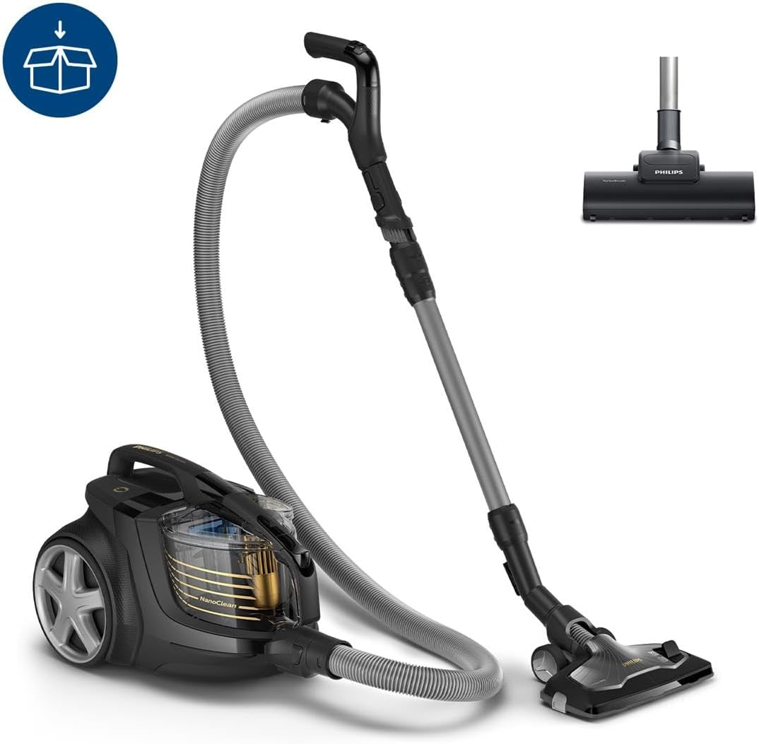 Philips Série 9000 Aspirateur sans Sac - 900 W, pour Toute Surface, avec Filtre Anti-Allergènes H13 et Brosse TriActive Ultra (XB9154/09)
