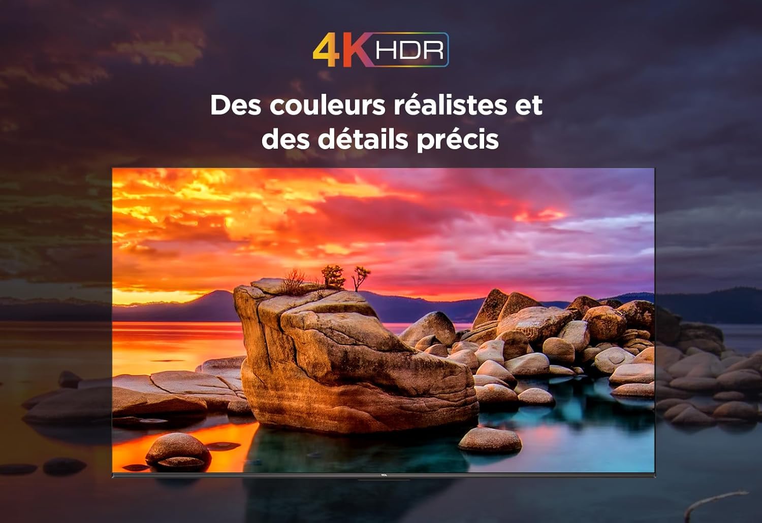 TCL 55V6B 55 Pouces 4K Ultra HD, HDR TV, Smart TV Powered by Google TV (Dolby Audio, Motion Clarity, Voice Control, Compatible avec Google Assistant, Chromecast intégré)