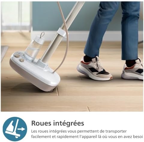 Philips Série 8500 Solution de repassage Tout-en-Un-Planche multi-angle, Technologie anti-brûlure, Socle amovible, Double technologie de chauffage, Élimine 99,9% des bactéries et acariens*(AIS8530/20)