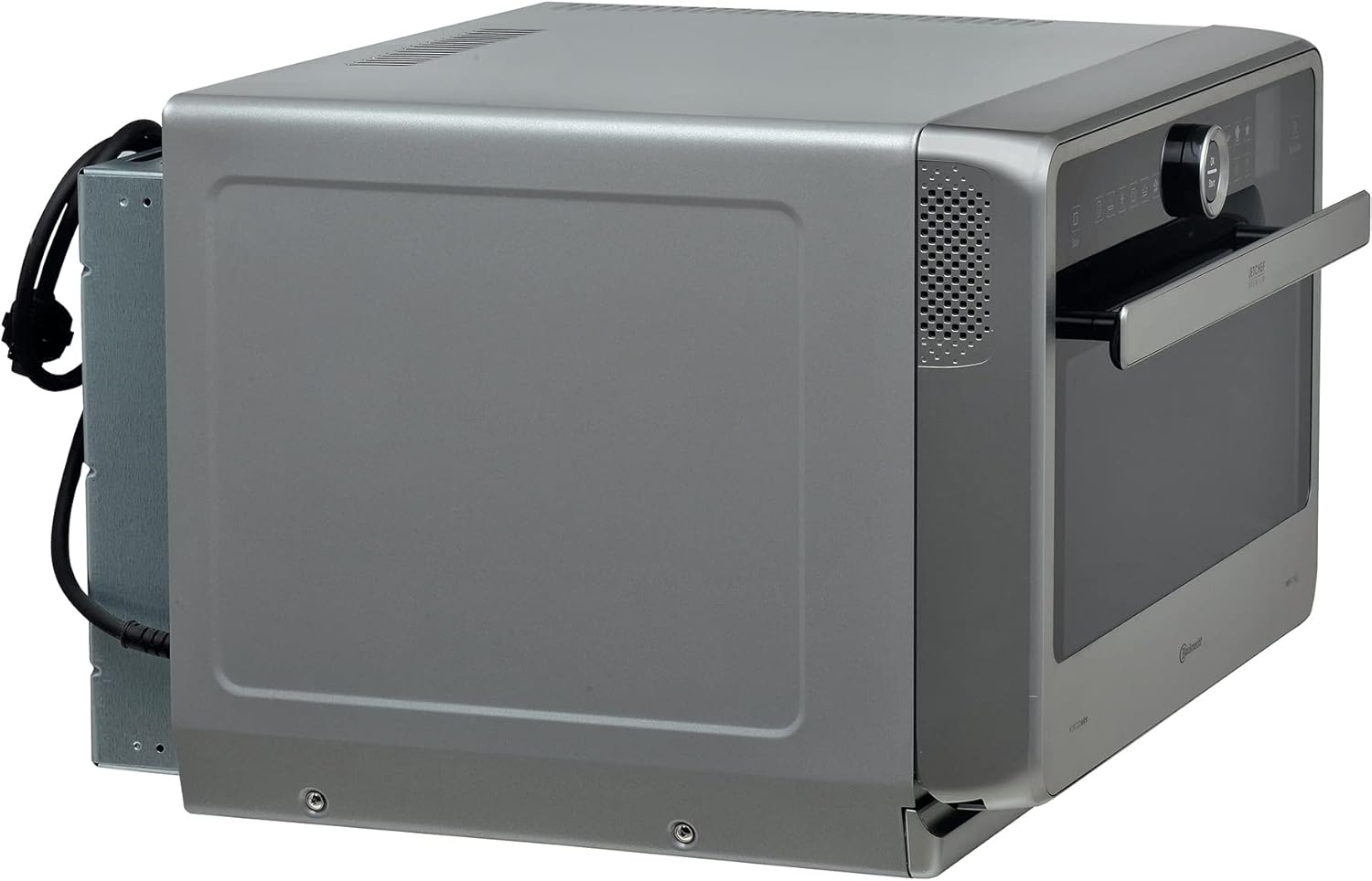 Bauknecht Jet Chef MW 179 IN Micro-Ondes Multifonction 5 en 1 en Acier Inoxydable, 1000 W, 33 L d'espace de Cuisson, Air Chaud 1500 Watt, Gril à quartz 1200 W, Fusion, Fonction de décongélation rapide