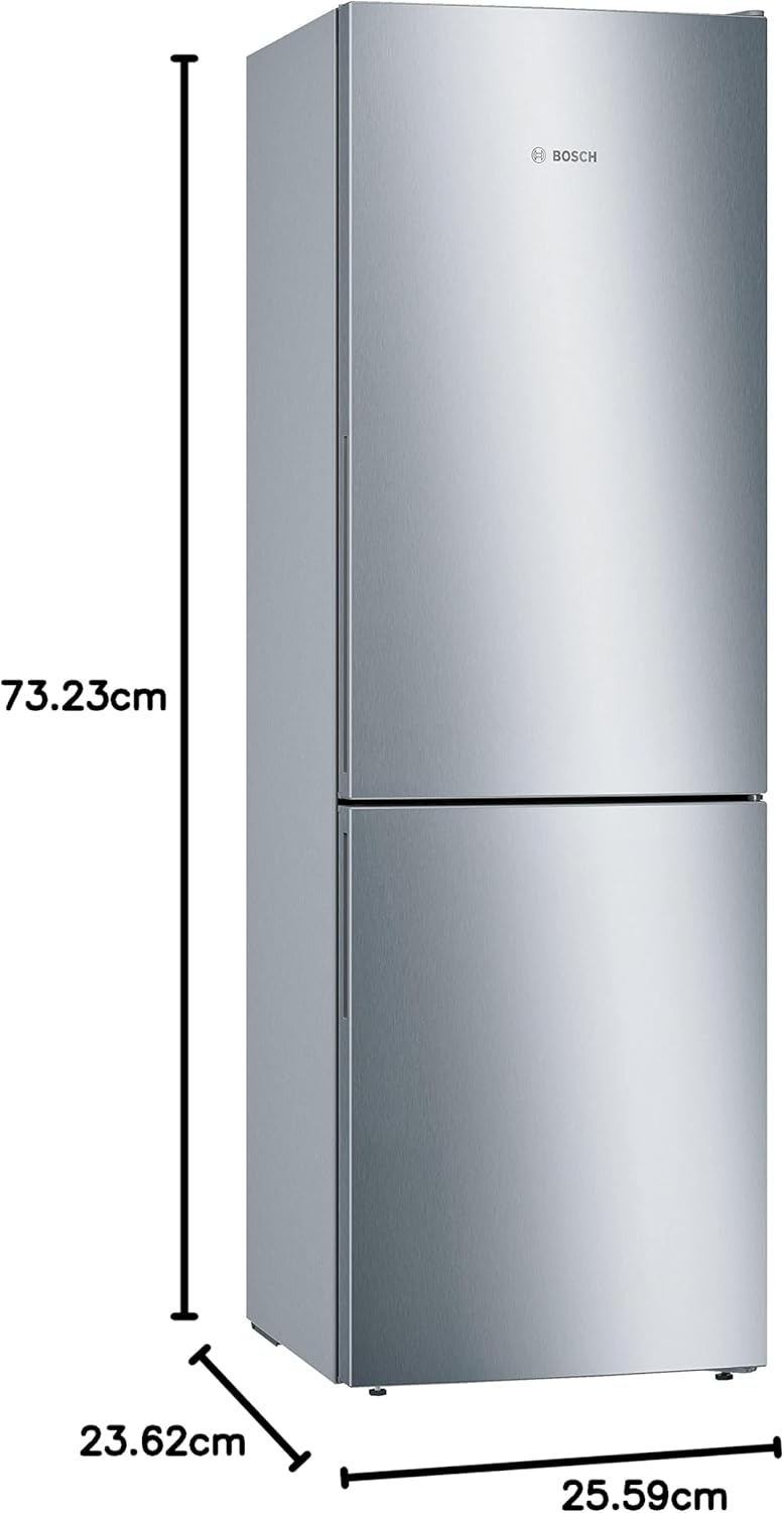 Bosch KGE39ALCA- Série 6, Réfrigérateur combiné pose-libre, 201 x 60 cm, Inox