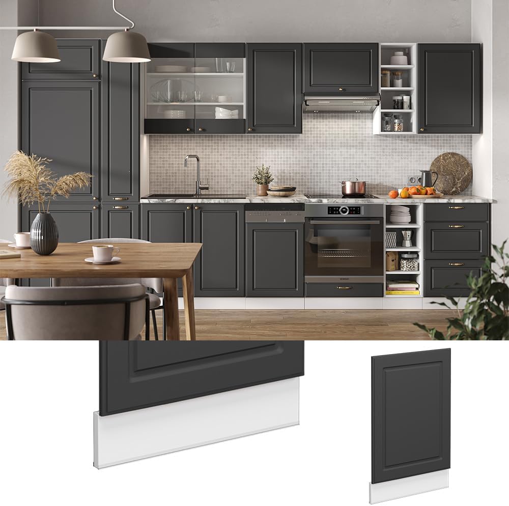 Vicco Meuble pour Four Fame-Line, Blanc Haute Brillance/Blanc, 60 cm avec étagères Ouvertes