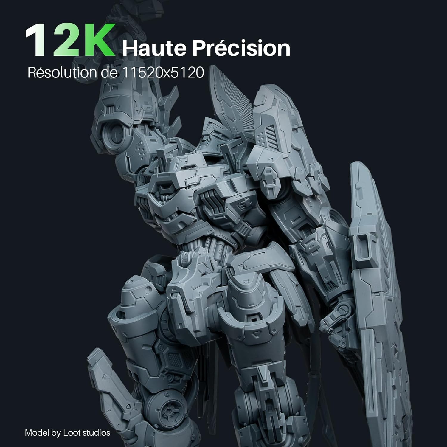 ELEGOO Saturn 4 Ultra Imprimante 3D Résine, LCD Mono 12K de 10 Pouces, Haute Vitesse de 150 mm/h, Nivellement Automatique et Intelligente, Transfert WiFi, Taille d'impression 218,88x122,88x220 mm³