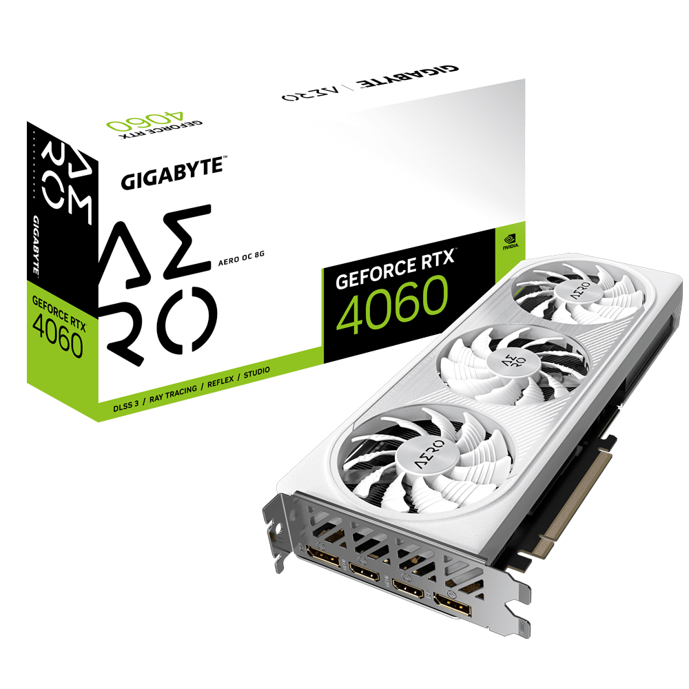 Gigabyte GeForce® RTX 4060 Aero OC 8G