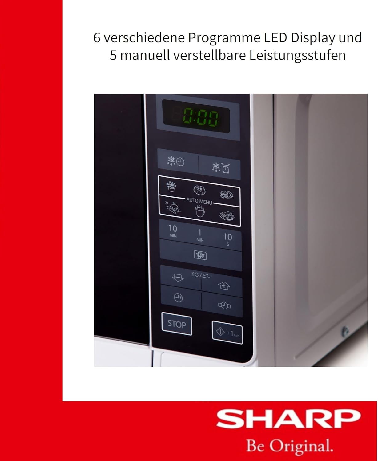Sharp R-242WW Micro-ondes Solo 20 litres - Blanc