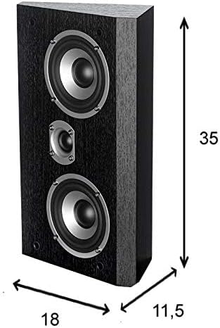 Dynavoice - Couple de Enceintes de étagère, Mur, Plafond. idéal pour Dolby Atmos. réf.: Magic FX-4. Noir.