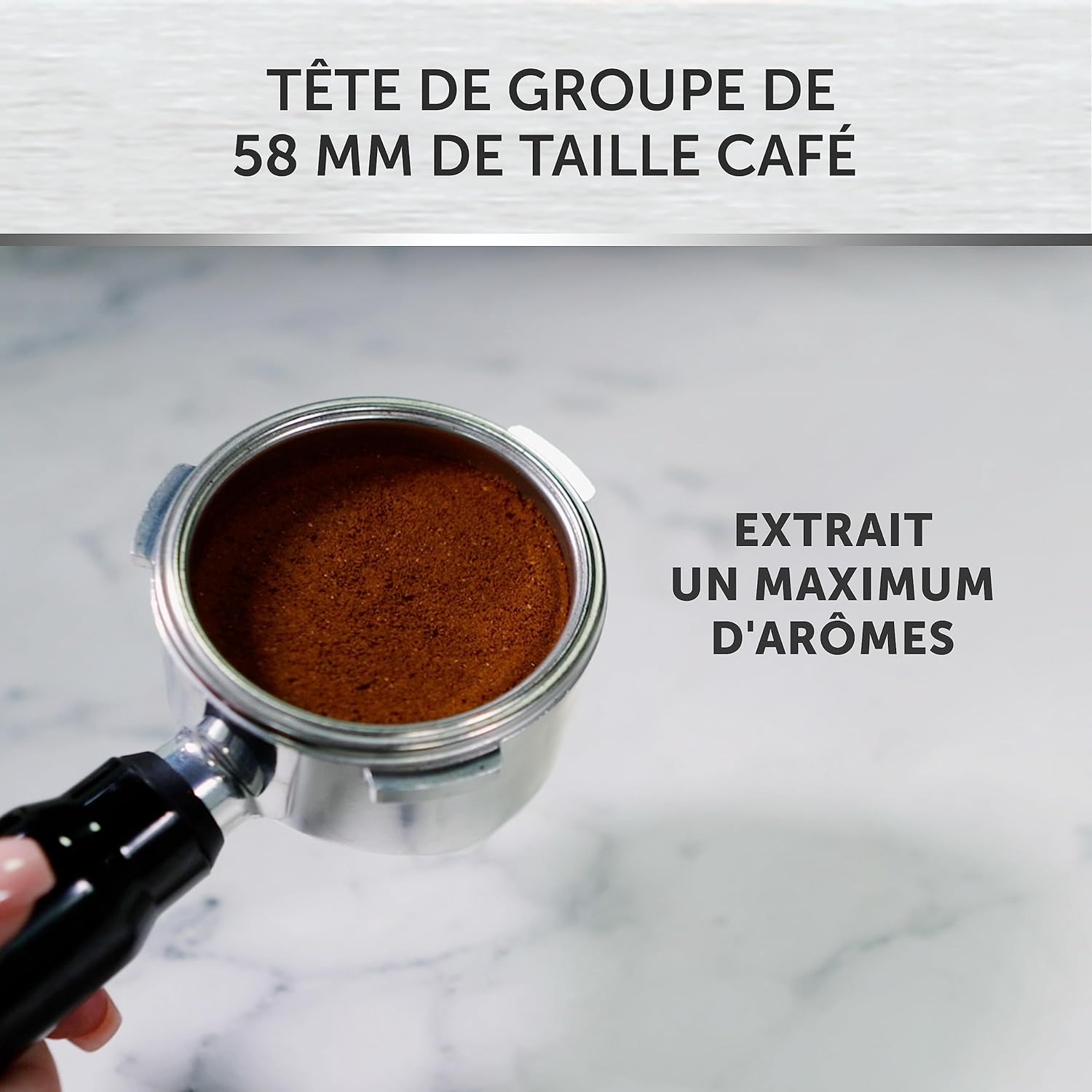 Breville Barista Max Machine à café/machine à expresso, semi-automatique avec moulin broyeur à grain intégré, buse à vapeur pour faire mousser le lait & pompe italienne de 15 bars [VCF126X]