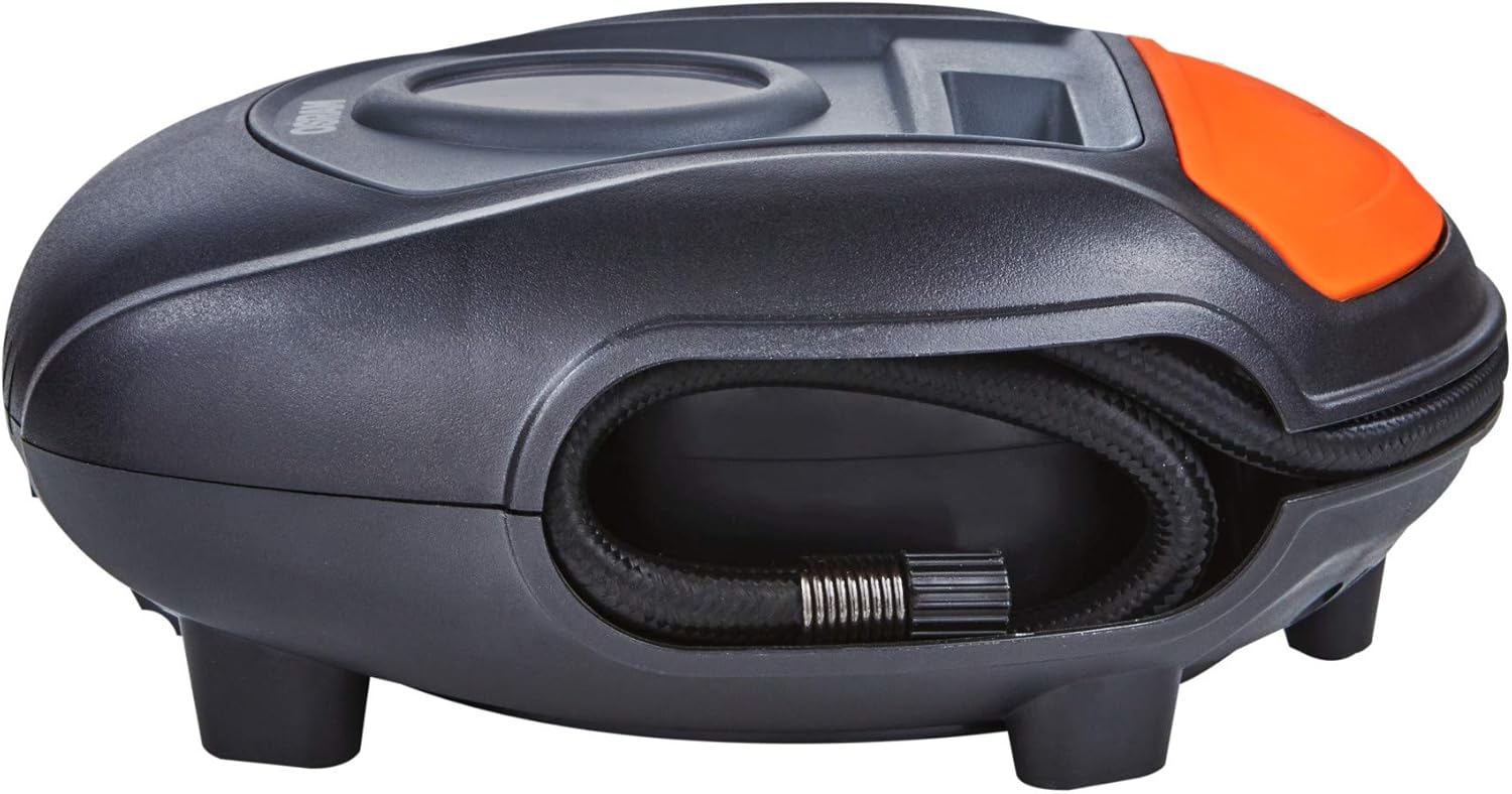 OSRAM TYREinflate Connect 650, compresseur de pneu numérique avec arrêt automatique et lumière LED, compresseur portable 12V pour pneus de voiture, connexion électrique via allume-cigare