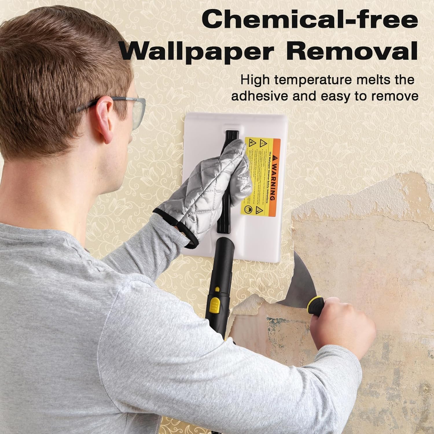 TVD Dampfreiniger,Mehrzweck-Dampfreiniger Handgert,Dampfreiniger für alles mit 28-Zubehrteilen,Entfernen von Tapeten,Boden,Teppich,Sofa,Polstermbel,Auto,Fliesen,Polster,Bad- 1.5L Steam Cleaner