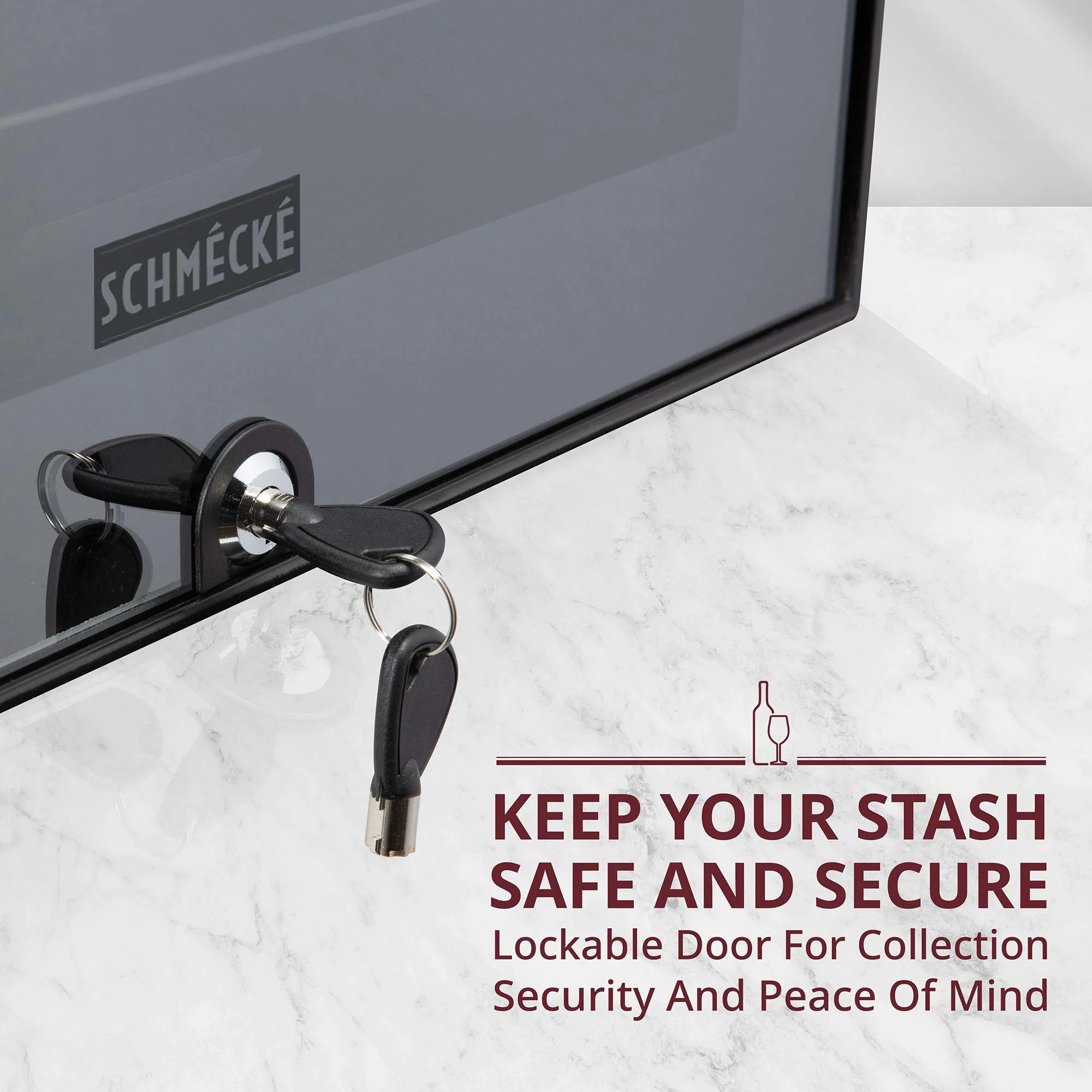 SCHMECKE 33 Bottle Dual Zone Wine Cooler Refrigerator