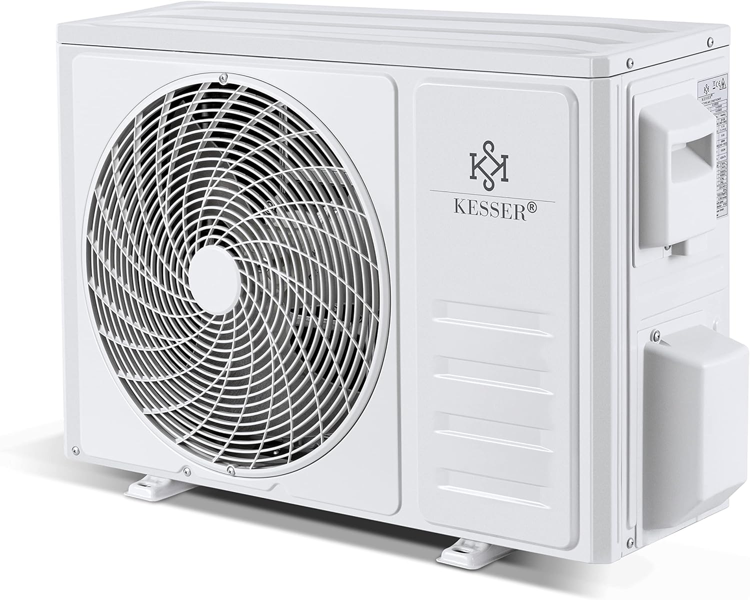KESSER® Climatisation SET réversible - Climatiseur avec fonction WiFi/Application - Refroidissement A++/ Chauffage A+, Fluide réfrigérant R32 - Écran LCD, Split 12000 BTU/h / 3400 Watt - Anthrazit