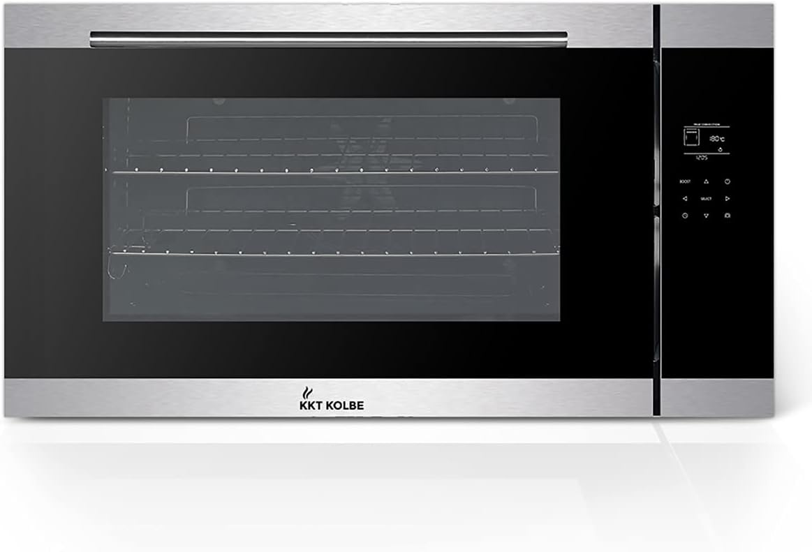 Four encastrable 90 cm / 96L / 3,4kW / Rôtisserie/Fonction pizza/Gril/Circulation de l'air/Air chaud/Tiroirs télescopiques / EB9105ED