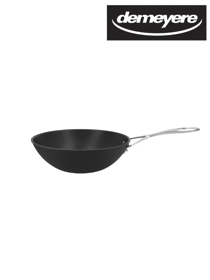 DEMEYERE ALU PRO 5 Wok fond plat Duraslide Titanium 30 cm