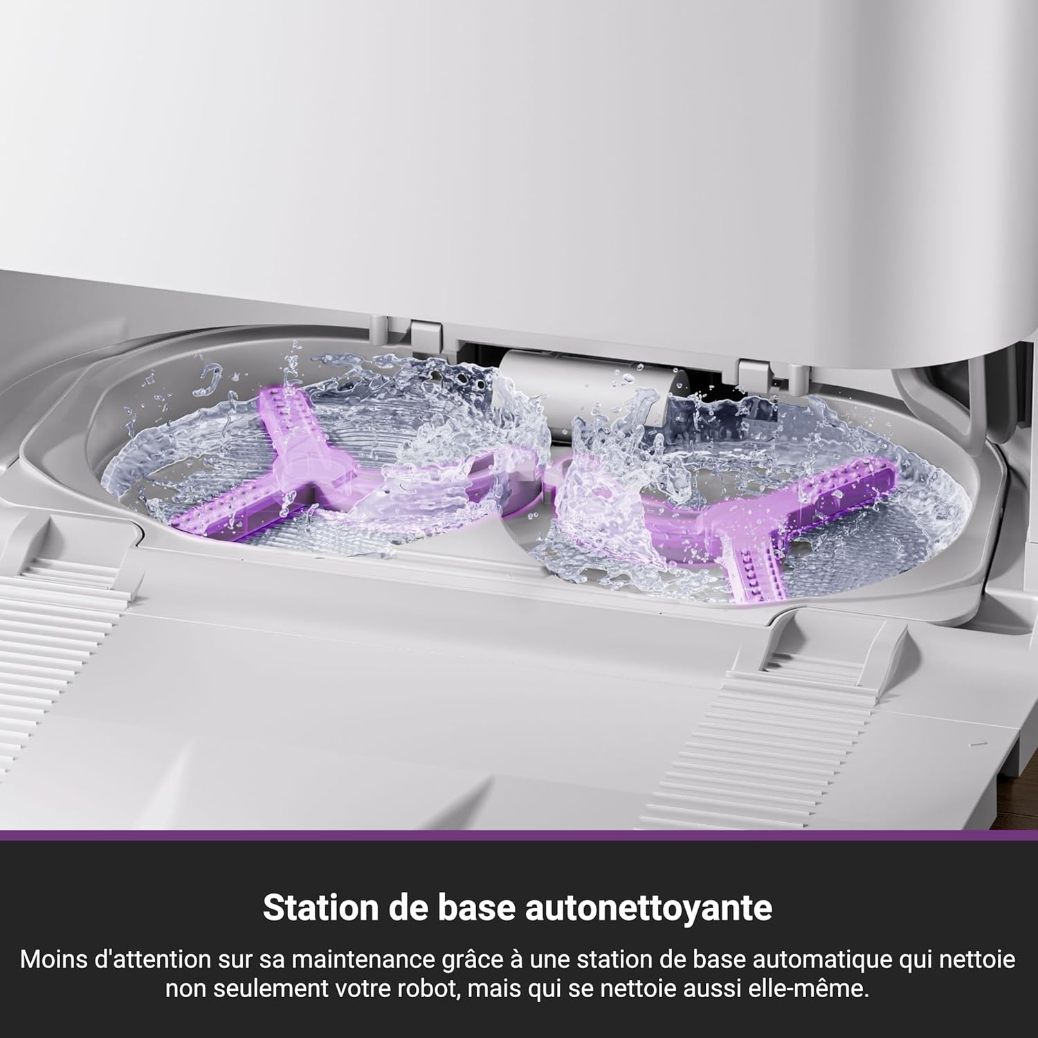 EUREKA J15 Pro Ultra Aspirateur Robot,Robot Aspirateur Laveur 16200 Pa,Nettoyage des Bords,Brosse Anti Enchevêtrement,Lavage de Serpillière à l'eau Chaude 75℃,Base autonettoyante