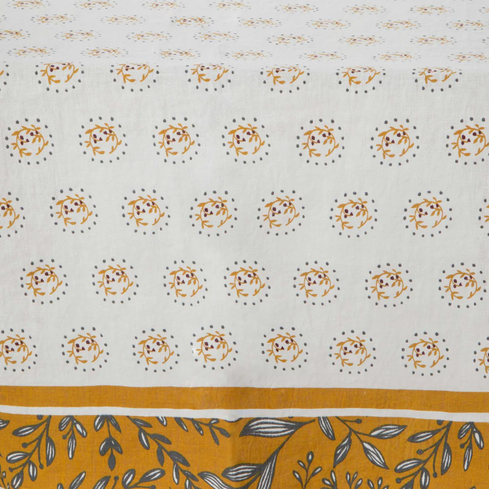 Nappe Emma moutarde 150x250 cm Amadeus
