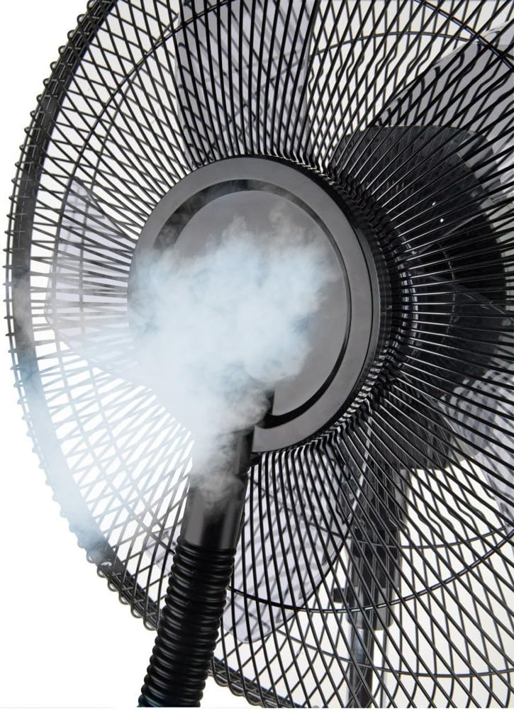 Taurus VB02 - Ventilateur brumisateur 90W, climatiseur, 3 vitesses et 3 modes, 90 W, 70° dʼoscillation, minuterie 12 h