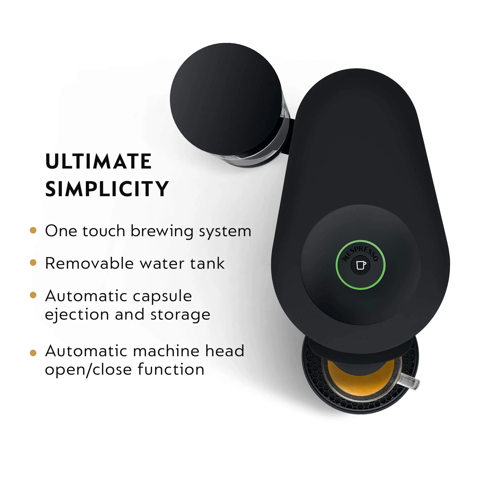 Nespresso Vertuo Plus Deluxe Coffee and Espresso Maker by De'Longhi, Matte Black