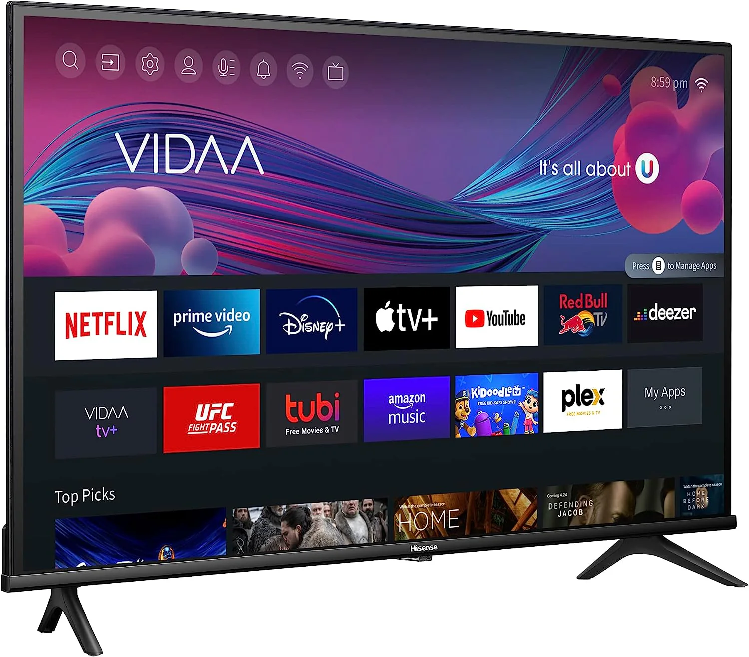 Téléviseur Hisense 32'' HD VIDAA (32A4KV)
