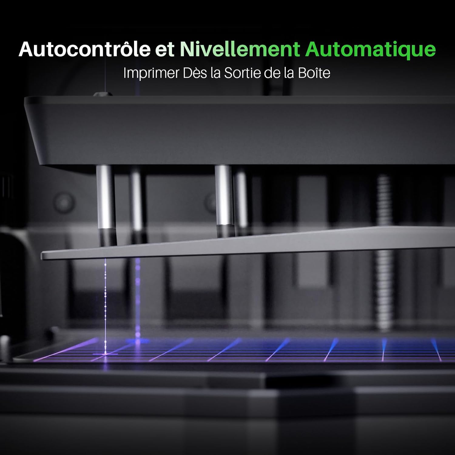 ELEGOO Saturn 4 Ultra Imprimante 3D Résine, LCD Mono 12K de 10 Pouces, Haute Vitesse de 150 mm/h, Nivellement Automatique et Intelligente, Transfert WiFi, Taille d'impression 218,88x122,88x220 mm³