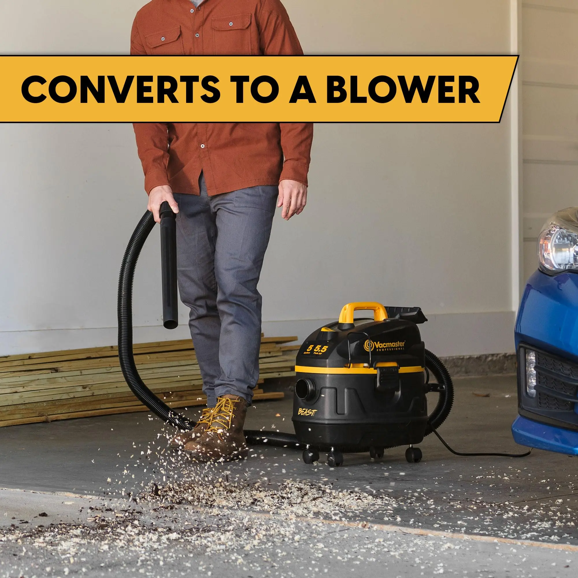 Vacmaster Professional 9-Gallon 4.5 Peak HP† Wet/Dry Vacuum