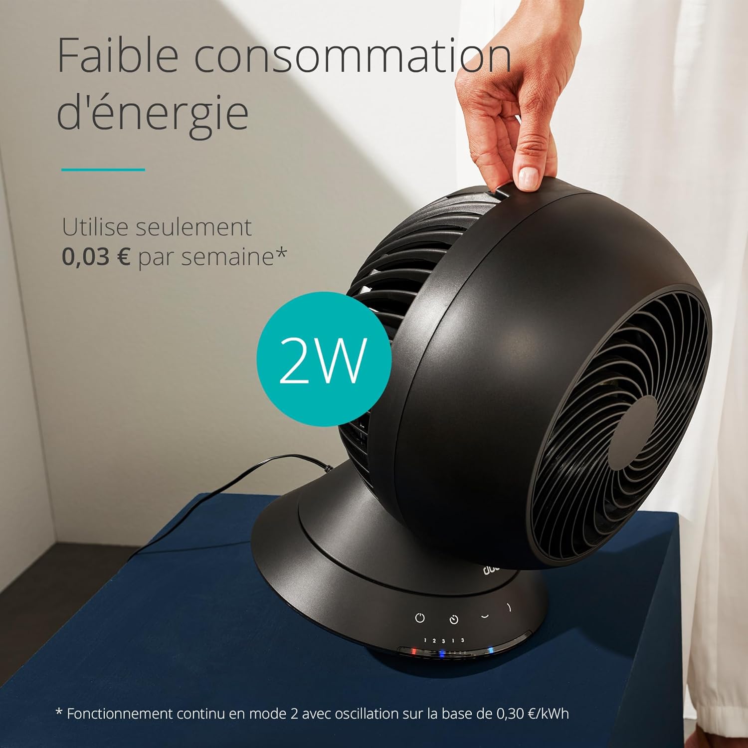 Duux whisper Flex Ultimate Blanc - Ventilateur sur pied - Ventilateur silencieux sur pied avec mode nuit et minuterie - Contrôle télécommande et smartphone - Batterie incluse