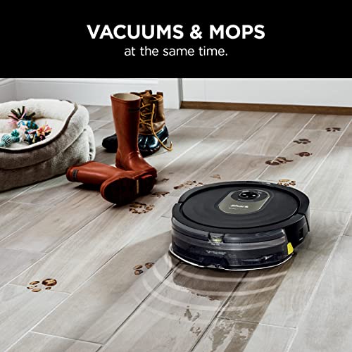 Shark AI Robot Vacuum & Mop, with Home Mapping, Perfect for Pets, Wifi, Works with Alexa, Black/Gold (AV2001WD)