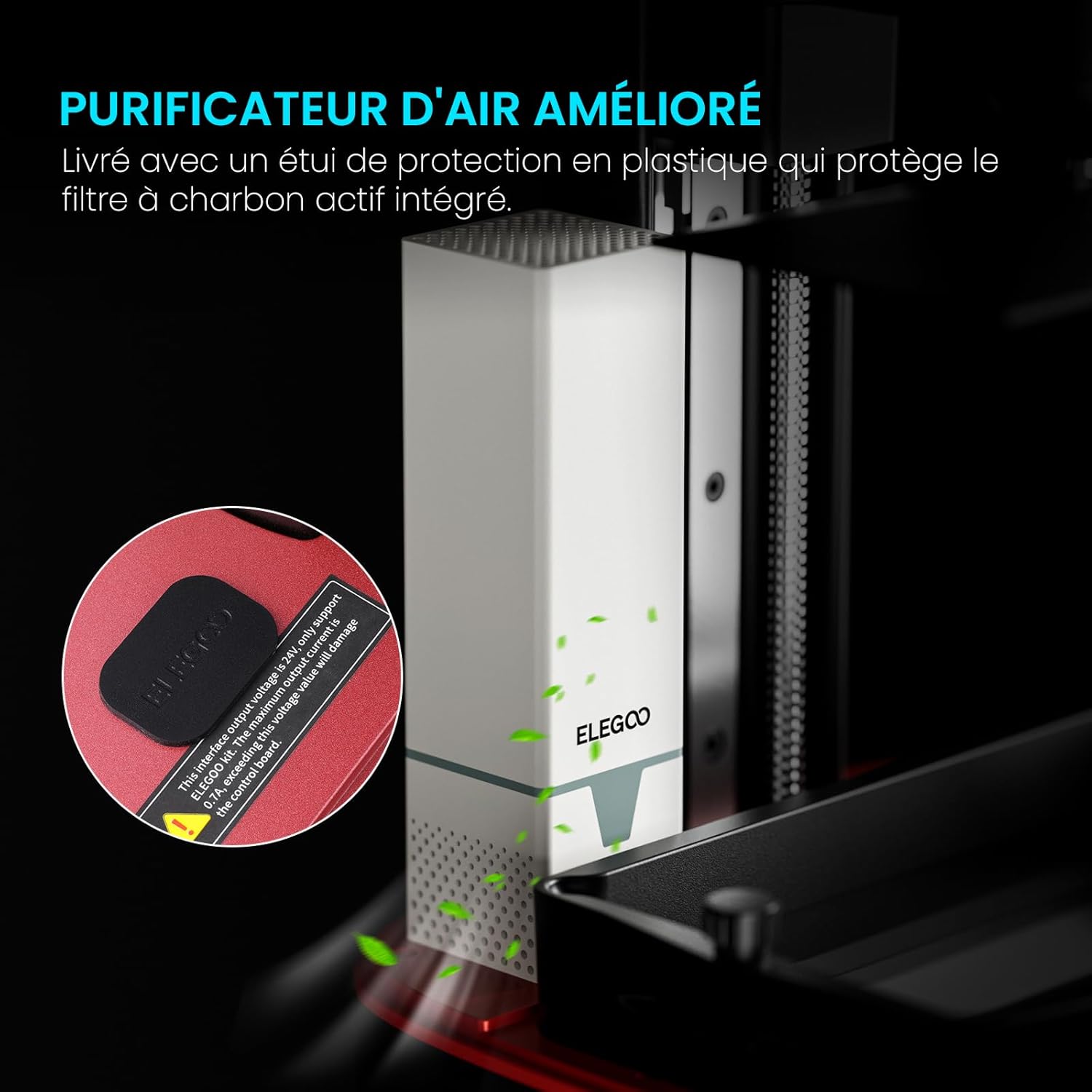 ELEGOO Mars 5 Ultra Imprimante 3D Résine 9K, Impression à Haute Vitesse 150mm/h, Nivellement Automatique, Détection Intelligente, Transfert Wi-Fi, Taille d'Impression 153.36 x 77.76 x 165 mm³