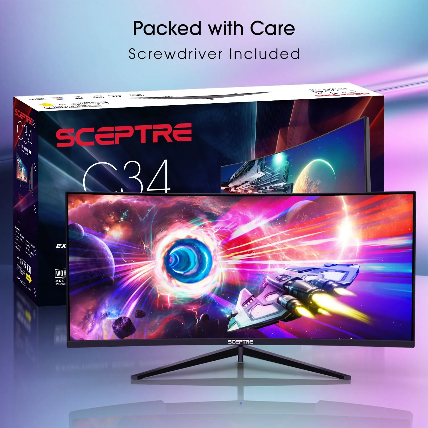 Sceptre 34 Inch 165Hz Curved Ultrawide WQHD Monitor