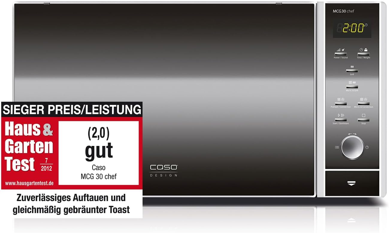 Caso mcg30 Chef Design micro-ondes Four à micro-ondes acier inoxydable