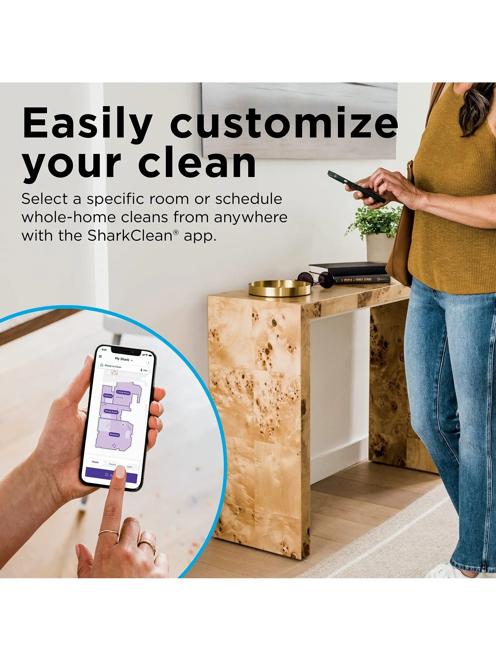 Shark AV1010AE IQ Robot Vacuum with XL Self-Empty Base, Bagless, 45-Day Capacity, Advanced Navigation, Alexa & Wi-Fi, Multi-Surface Brushroll, for Pets, Dander & Dust, Carpet & Hard Floor, Black