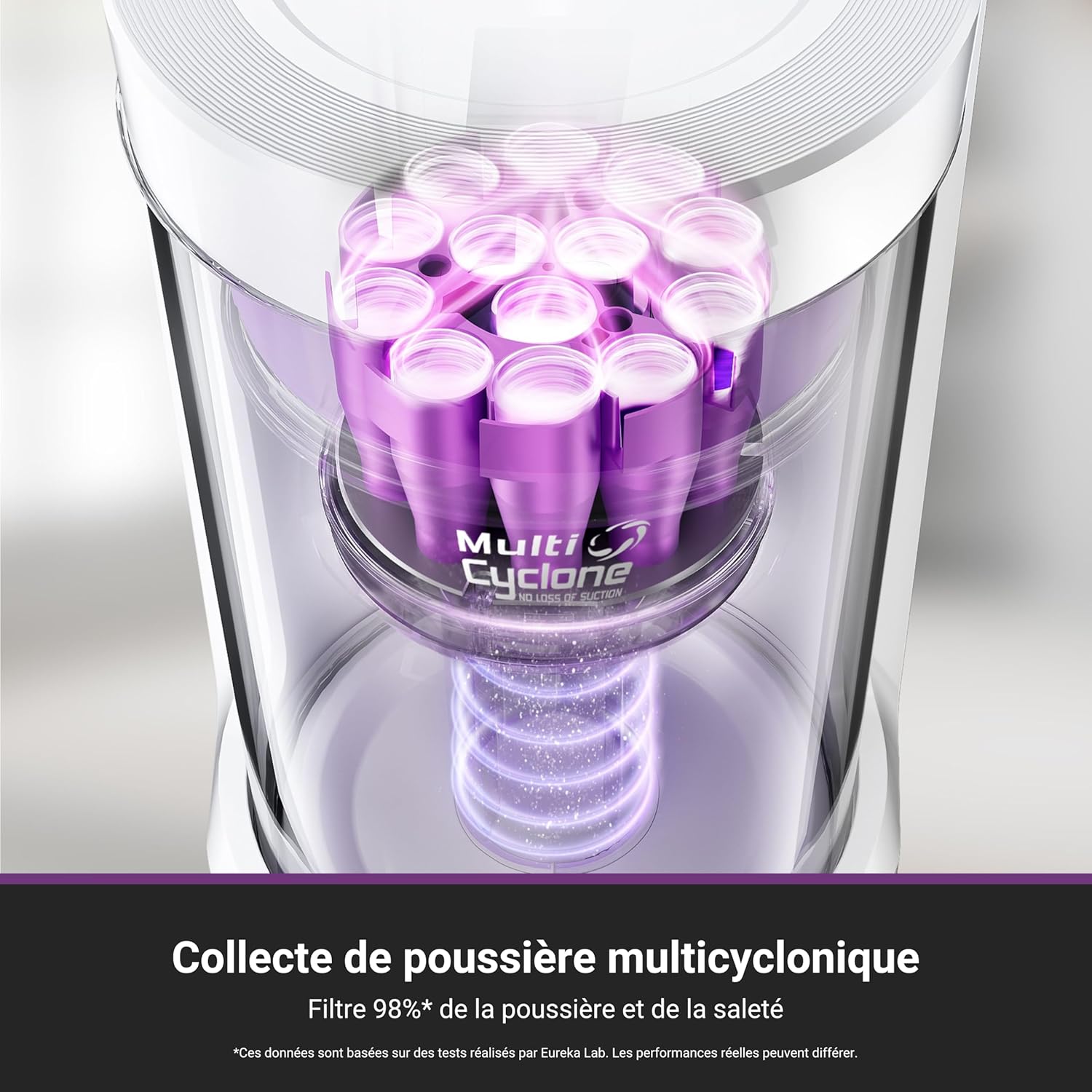 Eureka E20 Plus Aspirateur Robot de 8000 Pa avec Station de Vidange Automatique sans Sac, Robot Aspirateur Laveur Anti Enchevêtrement, Évitement d'Obstacles 3D, Autonomie de 180 Minutes, DuoDetect AI