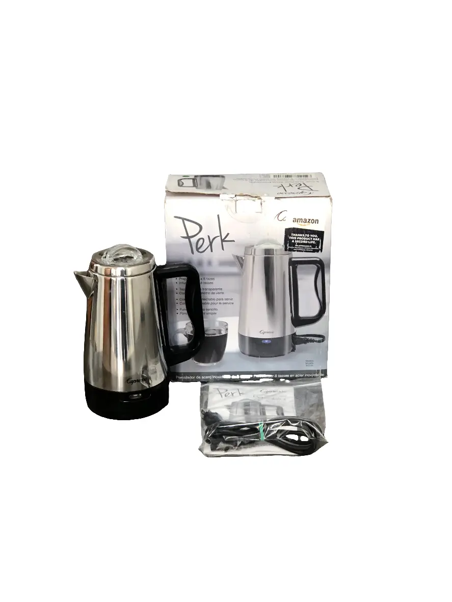 Capresso 8 Cup Perk, Coffee Maker, Metallic