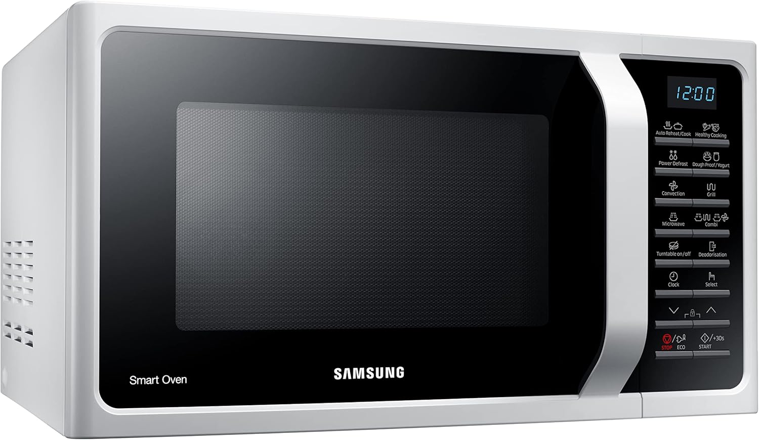 Samsung Four à micro-ondes combiné SmartOven MC2BH5015AW/ET, cuisson ventilée, Fresh Menu, Micro-ondes + Grill 900 W + 1500 W, 28 L, 52 l x 31 h x 47 cm, blanc