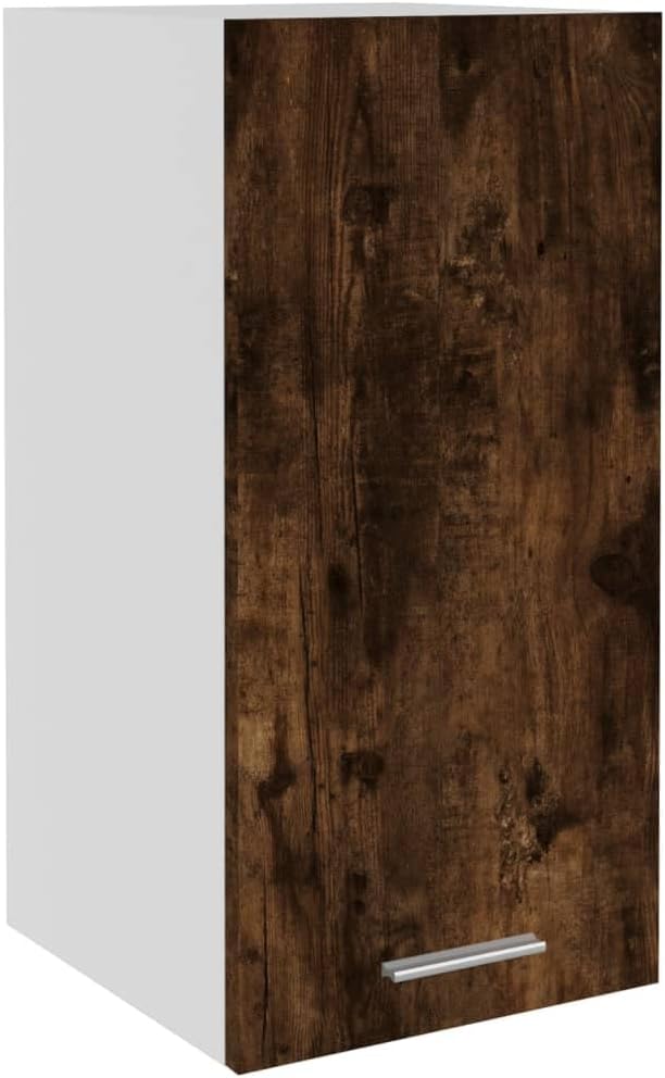 vidaXL Armoire à Micro-Ondes Placard Armoire de Rangement Meubles de Cuisine avec 4 Etagères Intérieur Maison Gris Béton 60x57x207 cm Aggloméré