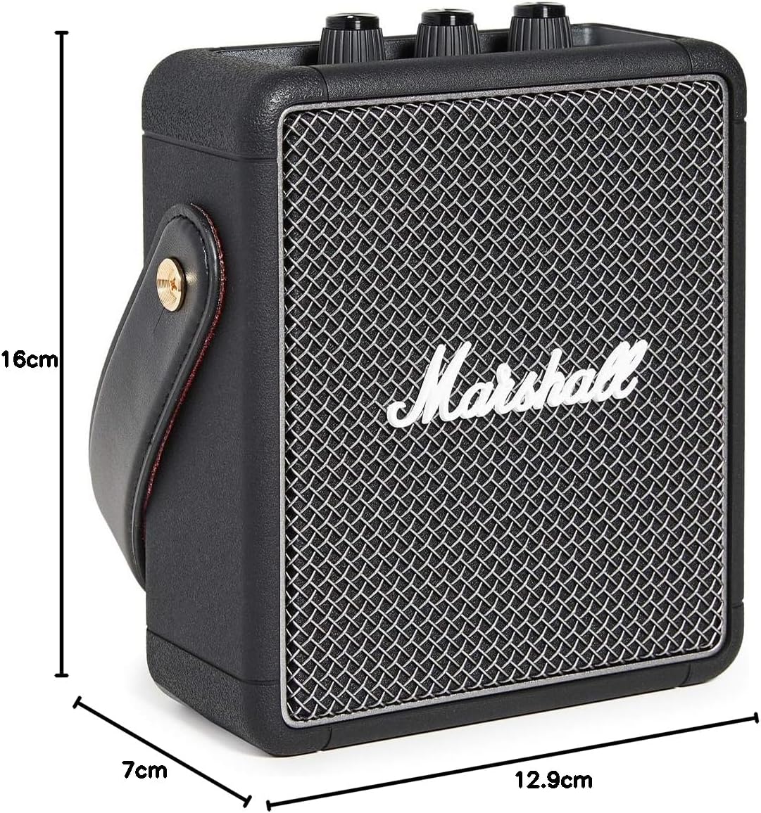 Marshall Stockwell II Enceinte Bluetooth Portatif - Noir et Laiton[Exclusif Amazon]