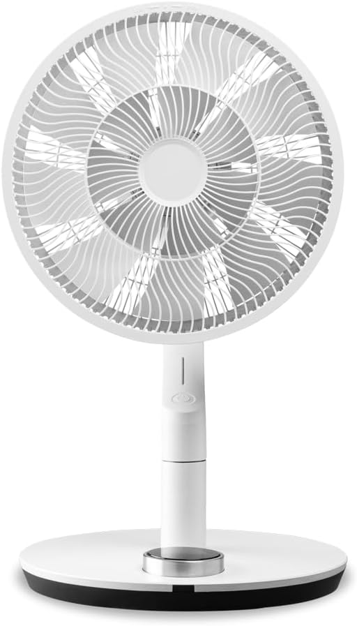 Duux whisper Flex Ultimate Blanc - Ventilateur sur pied - Ventilateur silencieux sur pied avec mode nuit et minuterie - Contrôle télécommande et smartphone - Batterie incluse