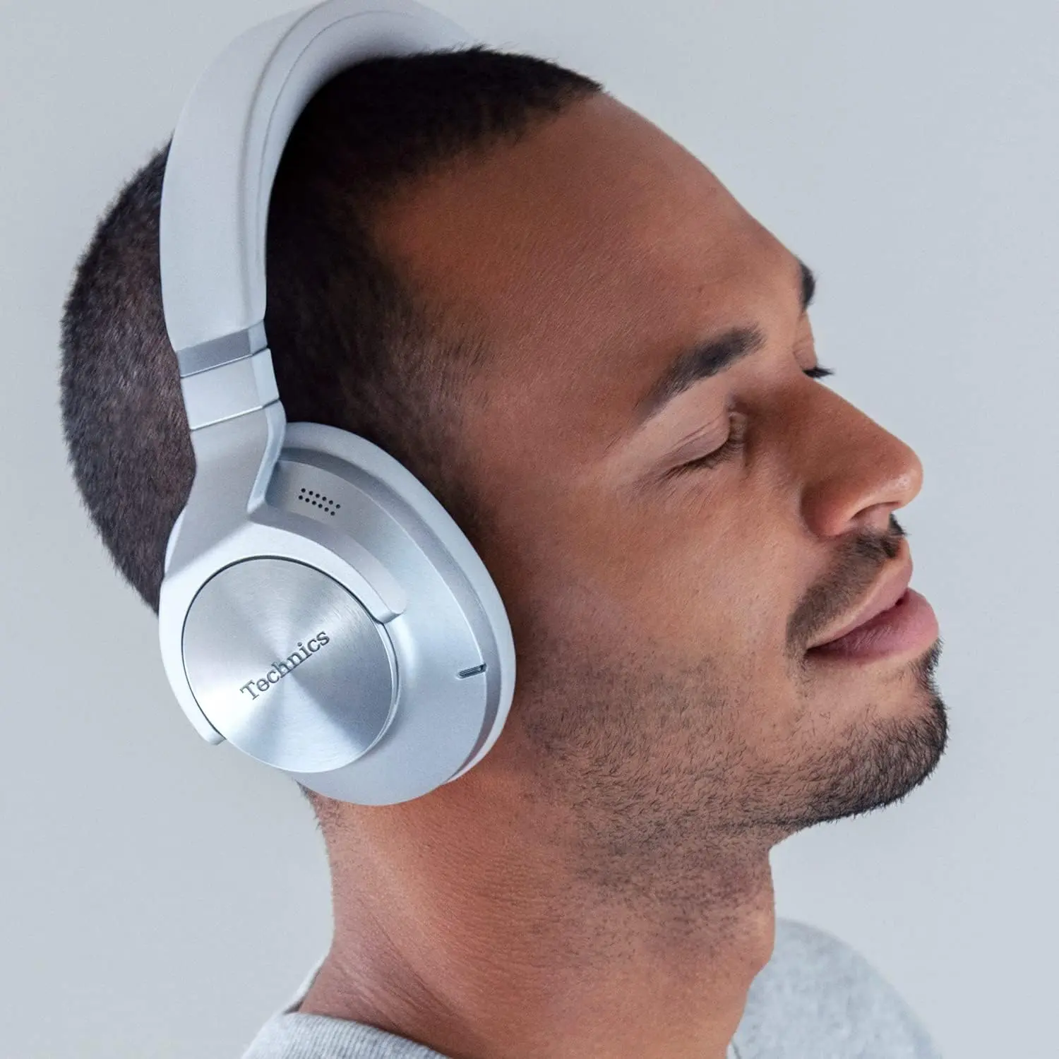 Technics Wireless Noise Cancelling Headphones, 50 Hours Battery Life, High-Fidelity Bluetooth Headphones with Multi-Point Connectivity, Impressive Call Quality, and Comfort Fit - EAH-A800-S Silver