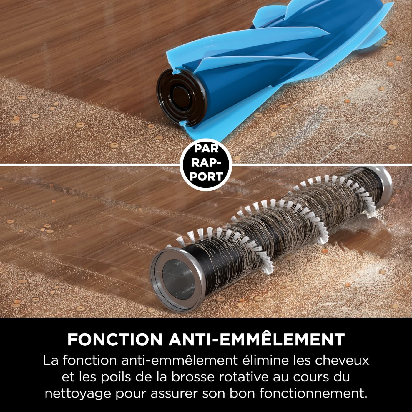 Shark Clean & Empty Aspirateur sans fil, système vidange automatique, aspirateur léger anti-poils avec outils animaux et interstices, autonomie 40 minutes, station de chargement, blanc/bleu, BU3521EU