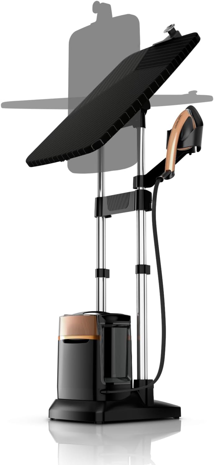 Calor Ixeo Power solution de défroissage tout-en-un, 2170 W, Fer à repasser avec planche Smartboard intégrée 3 positions, Pression d'une centrale vapeur de 5,8 bars, Fabriqué en France QT2020C0